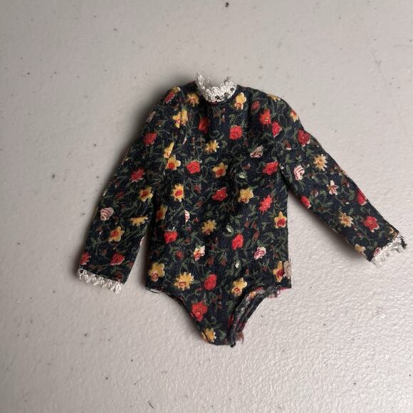 Vintage Sunshine Family Stephie Dress Black Floral 2 Piece Outfit Mattel 9" EUC - Picture 5 of 9